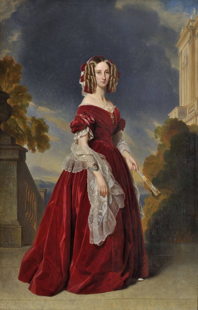 Porträt von Marie-Louise, der ersten Königin der Belgier von Franz Xaver Winterhalter